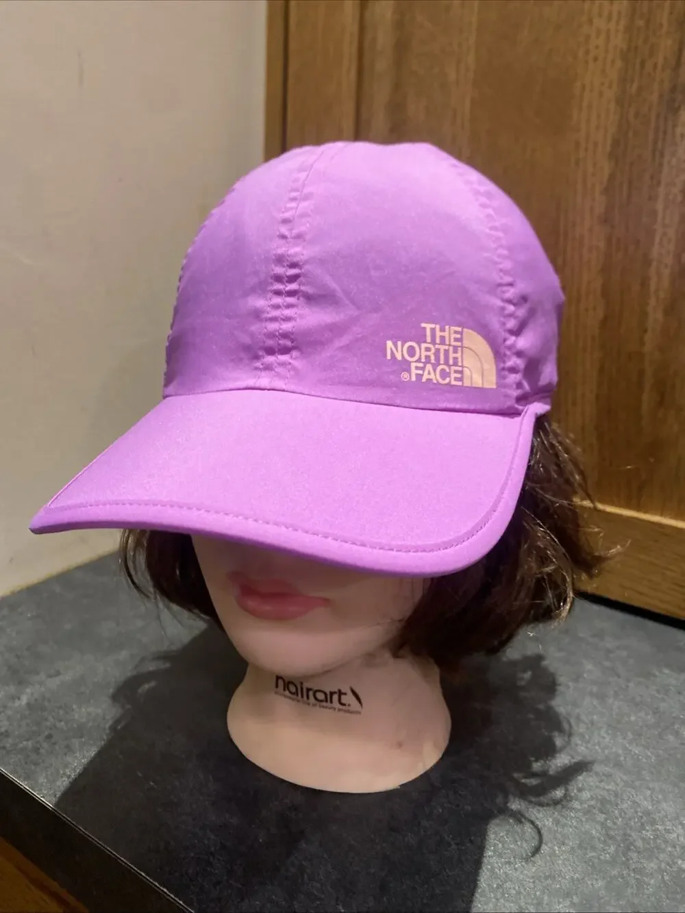 The North Face Hat Adjustable Youth MPurple Lightweight Hiking Running Cap Logo